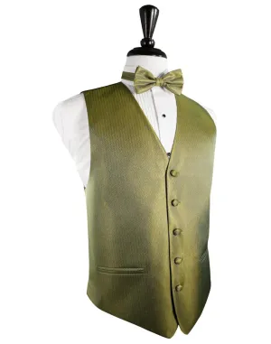 Gold Herringbone Tuxedo Vest