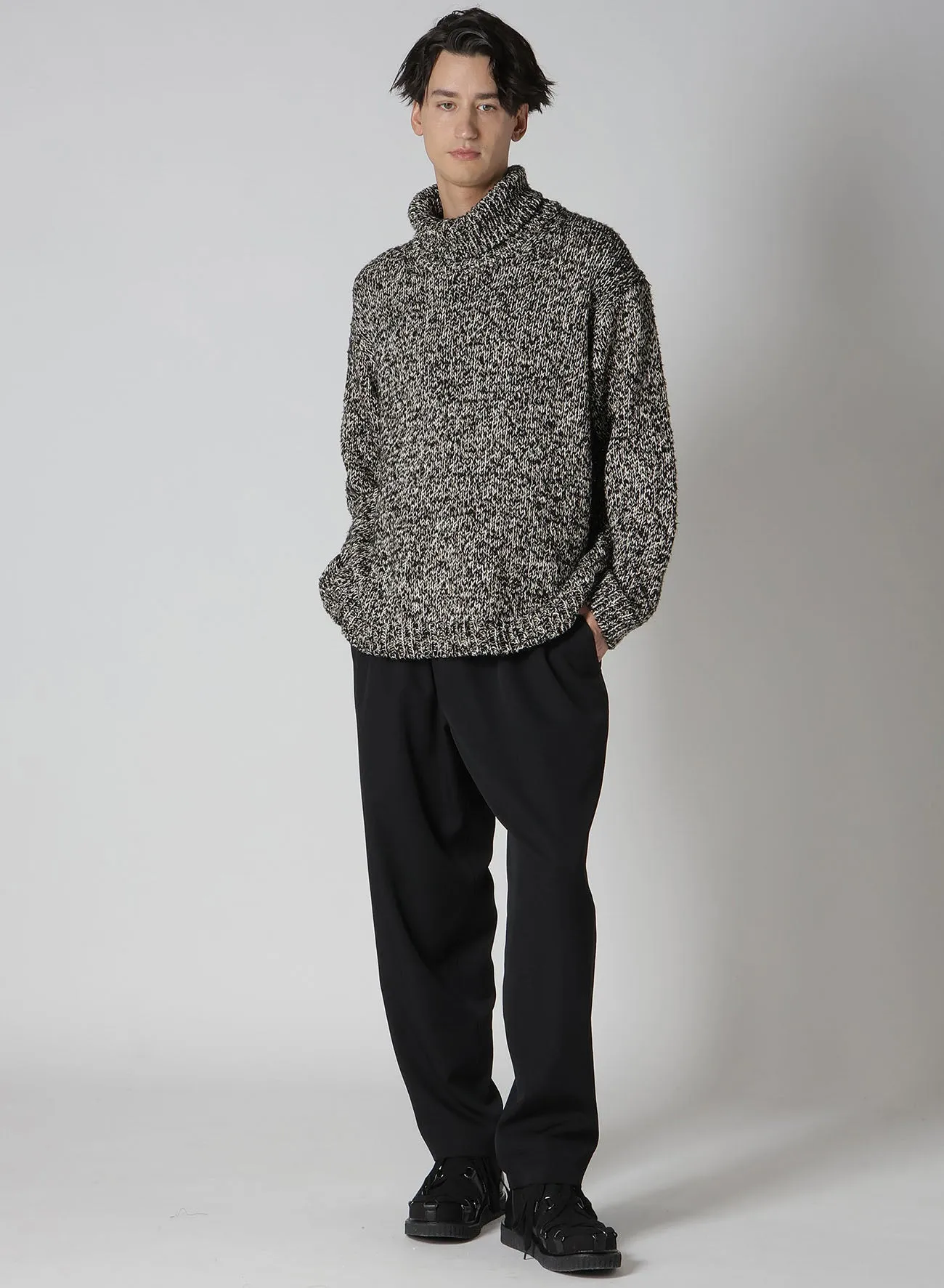 3G PLAIN STITCH TURTLE NECK KNIT