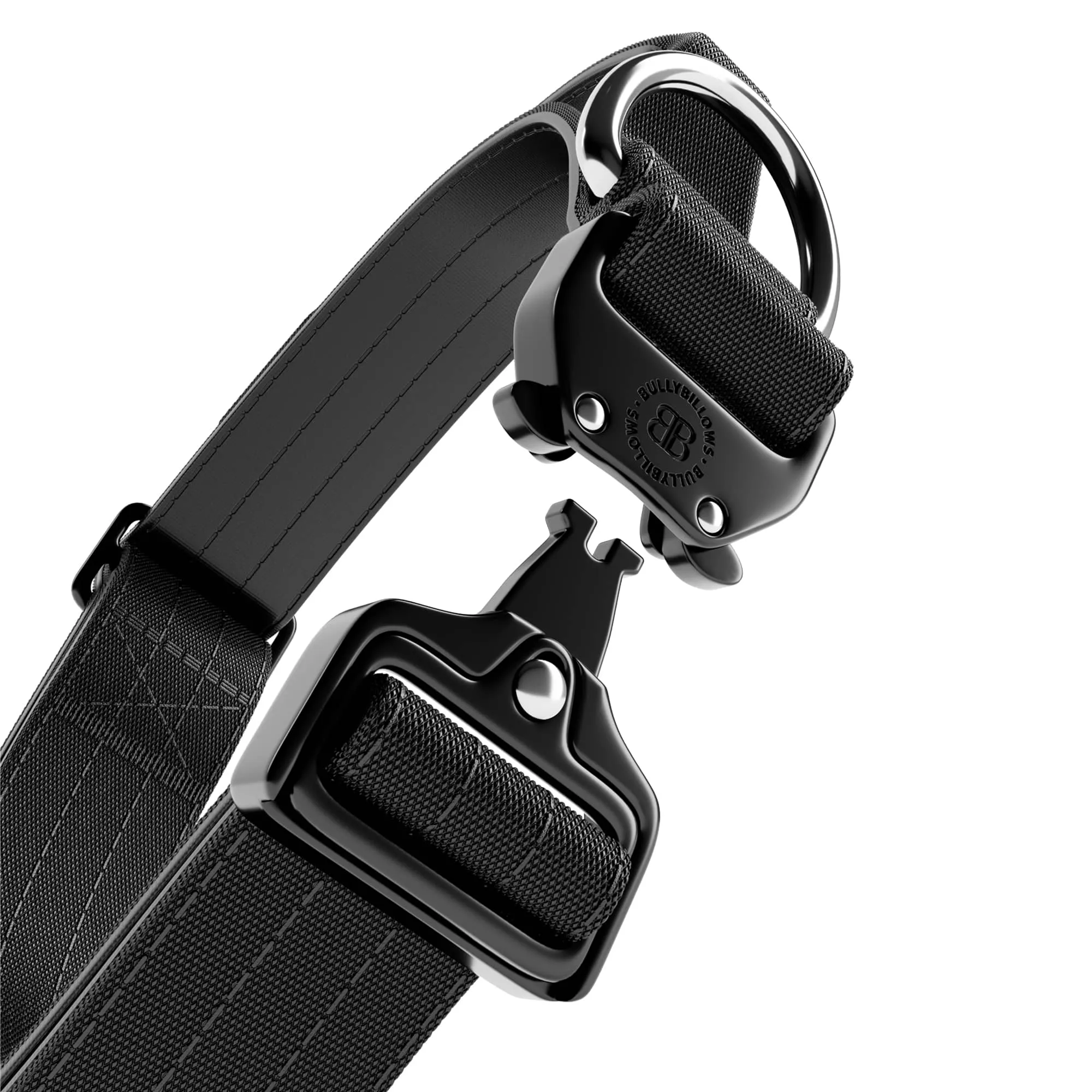 4cm Combat® Collar | Handle & Rated Clip - Black