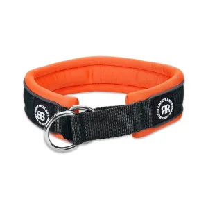 4cm Slip on Collar | Foam Padded - Black x Orange