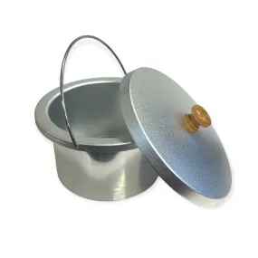 500ml Wax Pot Insert   Lid - Aluminium Replacement Part For Heater Warmer