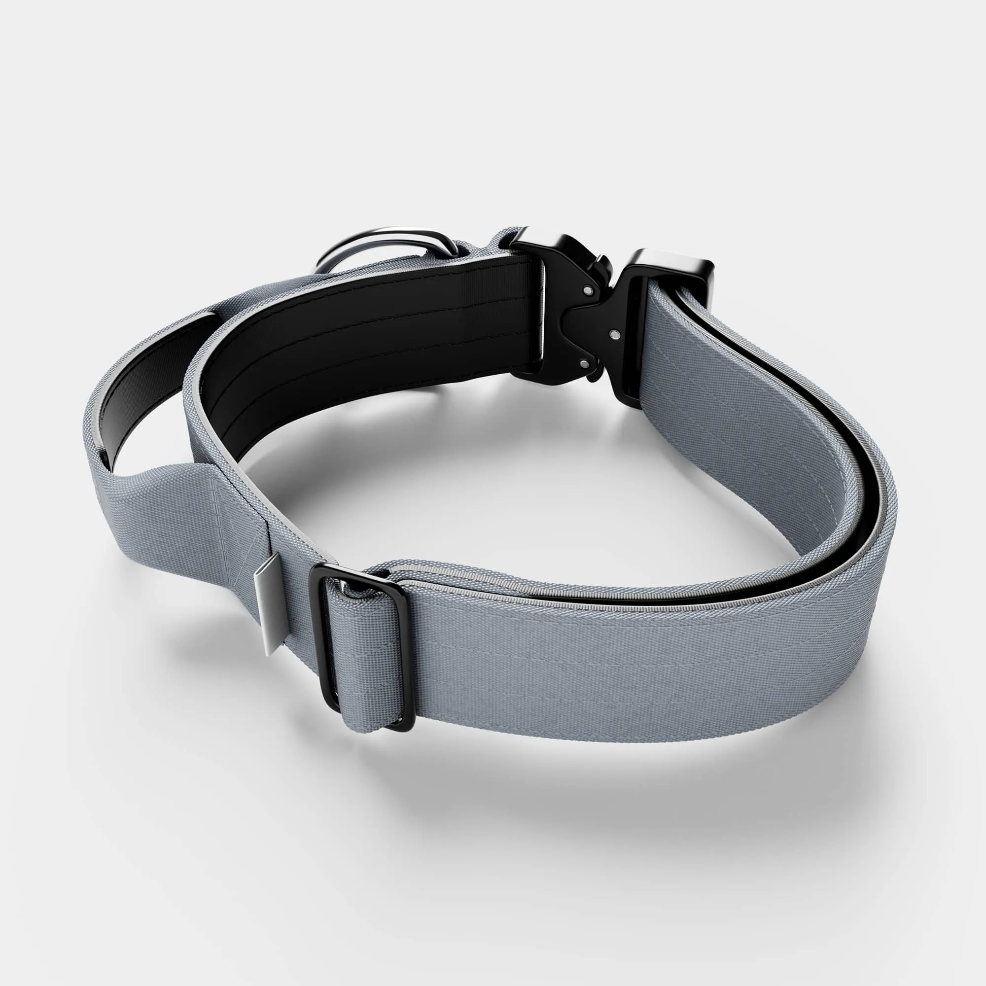 5cm Combat® Collar | With Handle & Secure Clip - Metal Grey