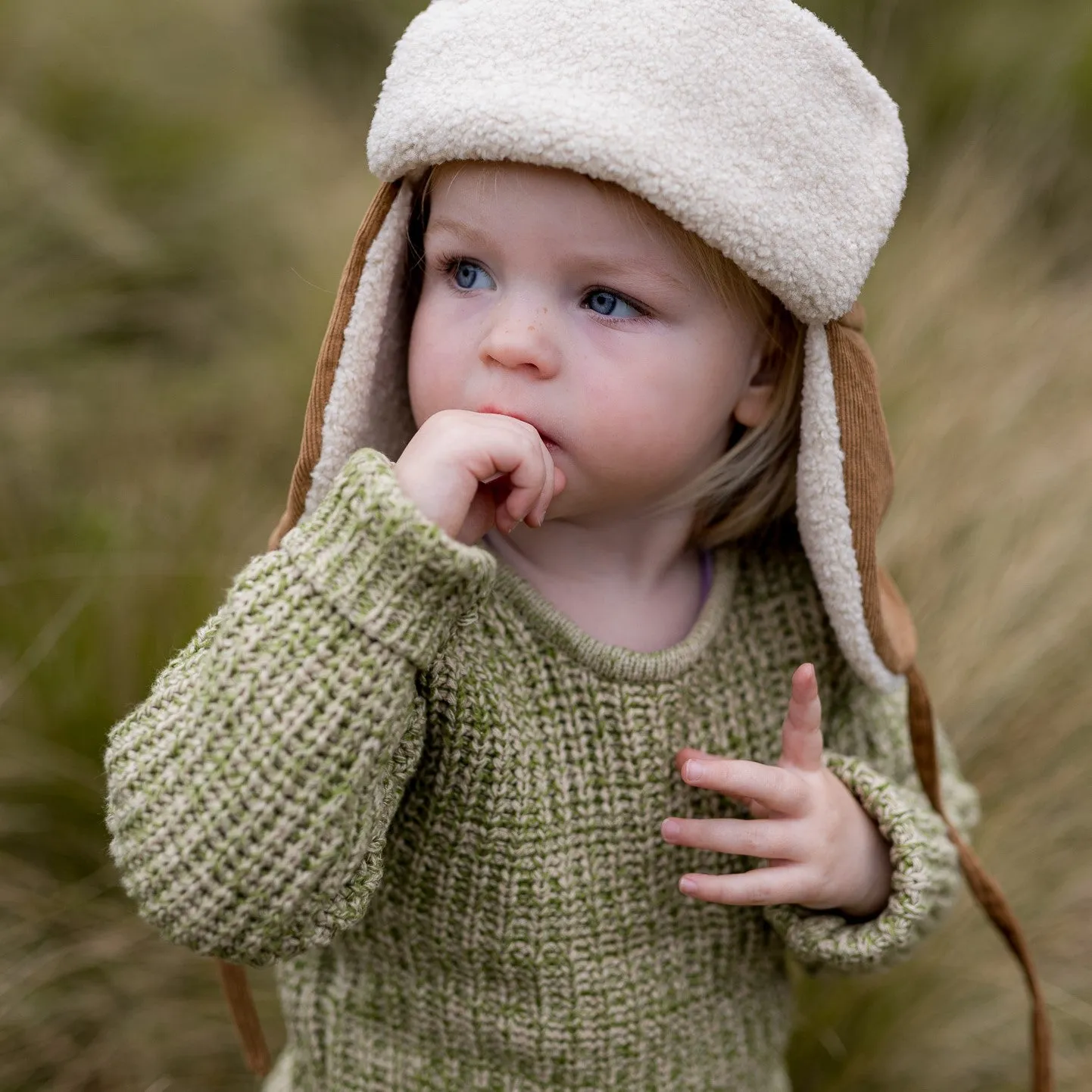 Acorn Kids: Aviator Cord Beanie Chestnut