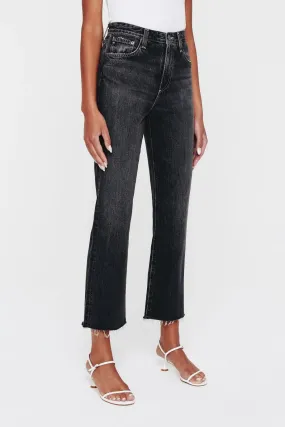 AG Denim Alexxis crop in Shadow Black