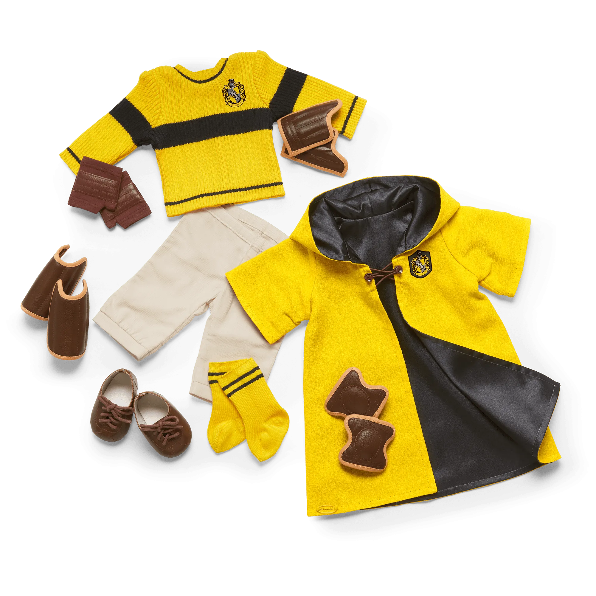 American Girl® Hufflepuff™ Quidditch™ Uniform for 18-inch Dolls