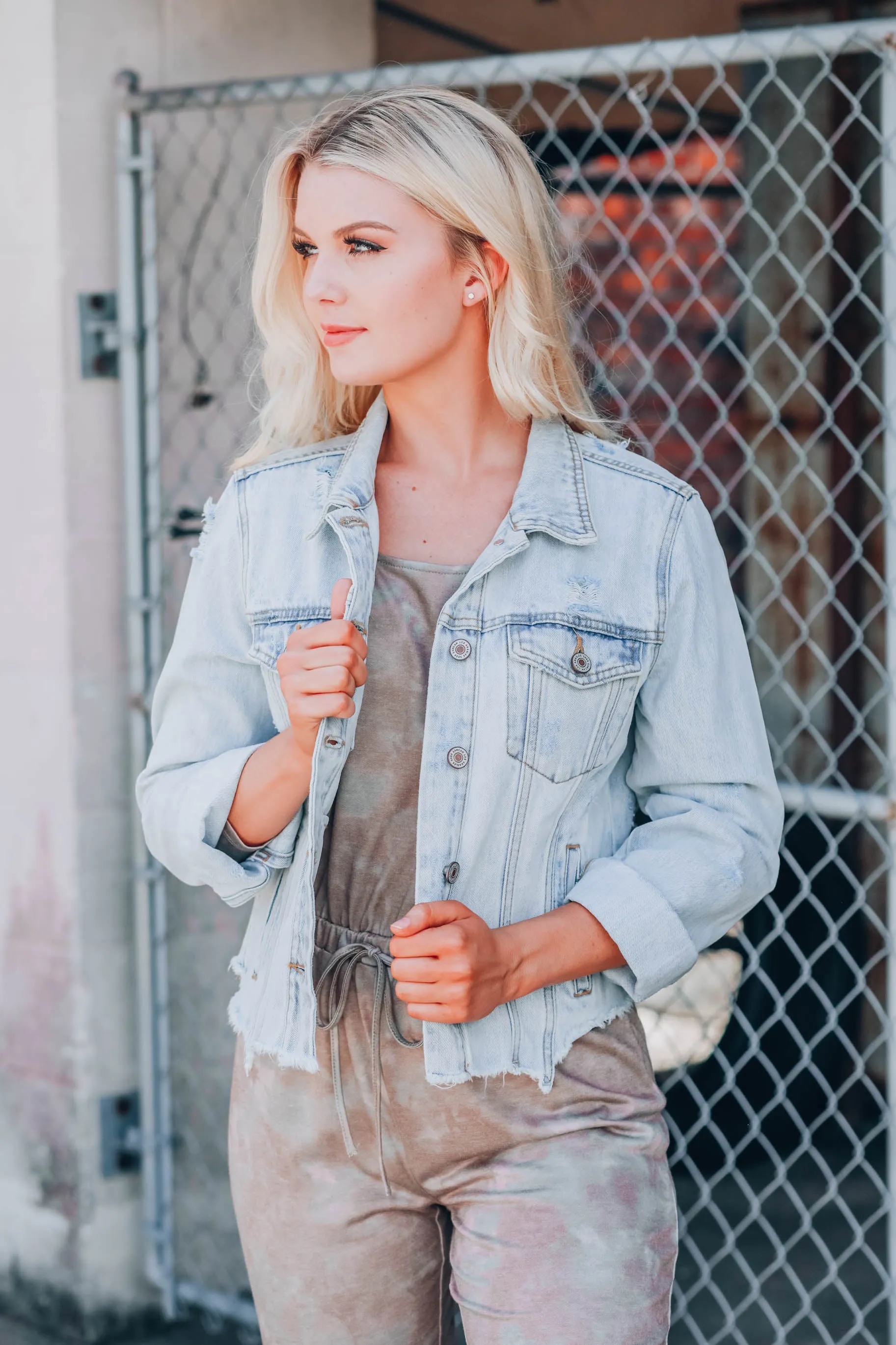 Annie Crop Denim Jacket