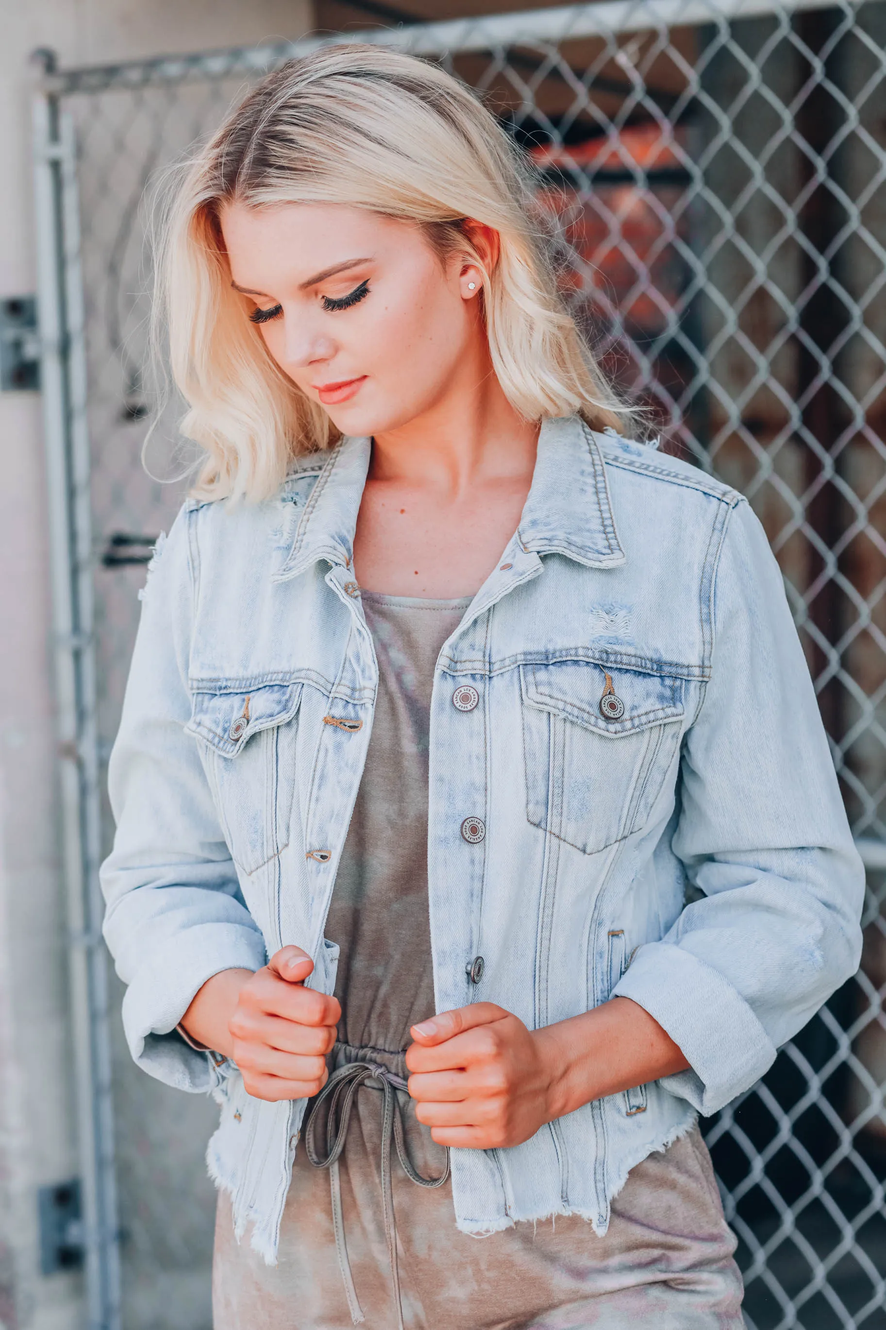 Annie Crop Denim Jacket