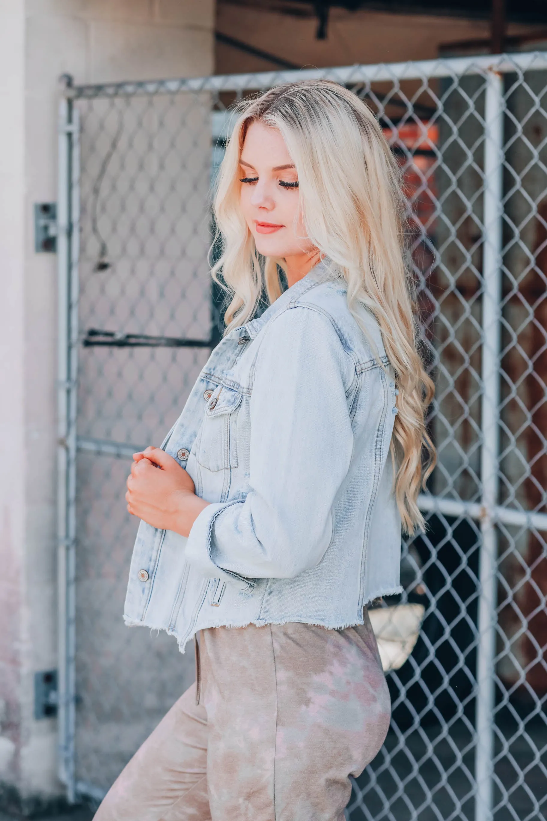 Annie Crop Denim Jacket