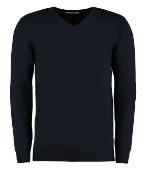 Arundel v-neck sweater long sleeve (classic fit) | Navy