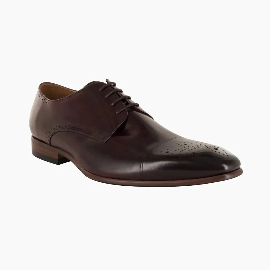 Ashton Cap Toe Brogue - Burgundy