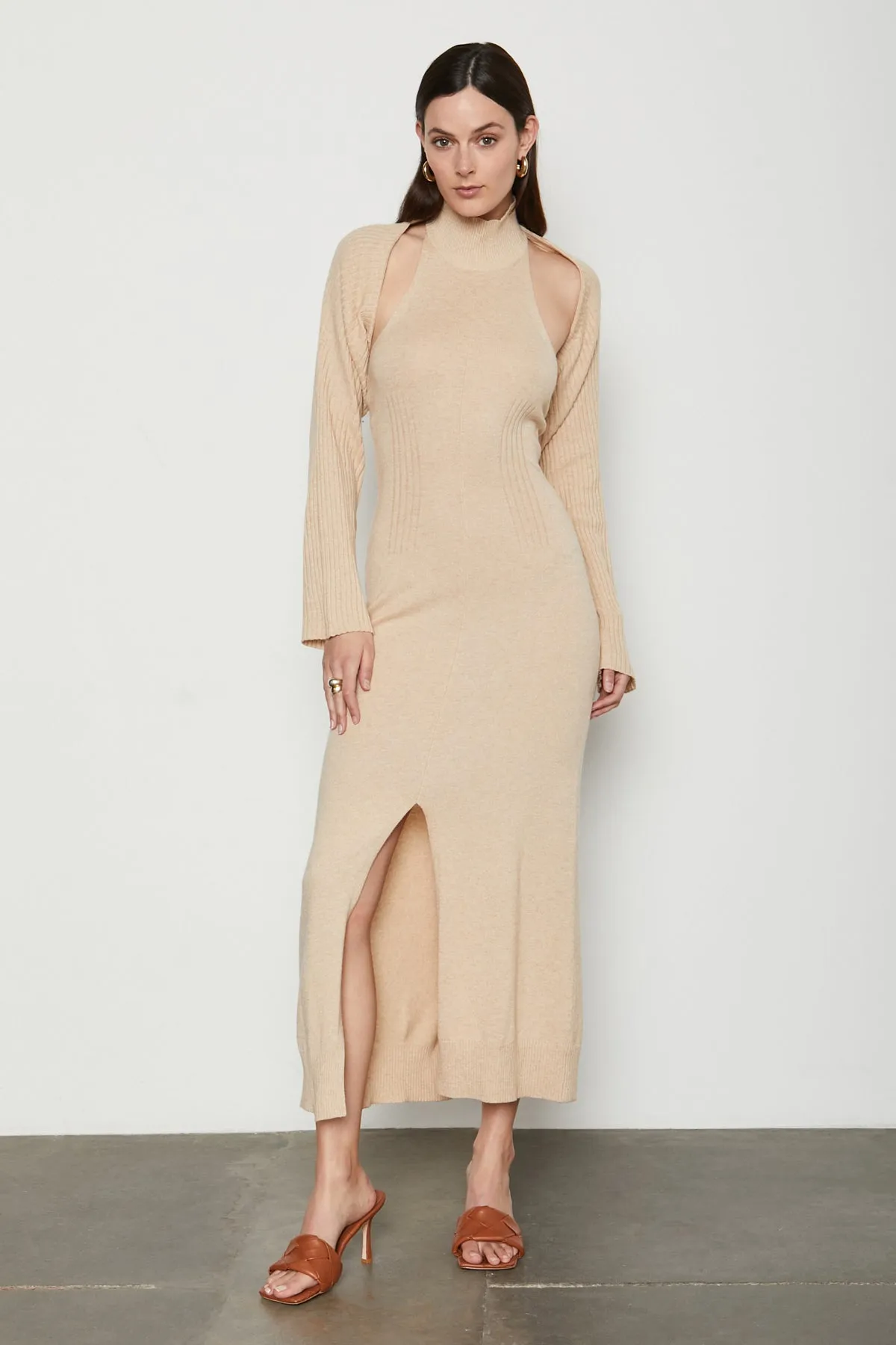 Bailey 44 Cori Knitwear Maxi Dress in Caffe Wisdom Latte