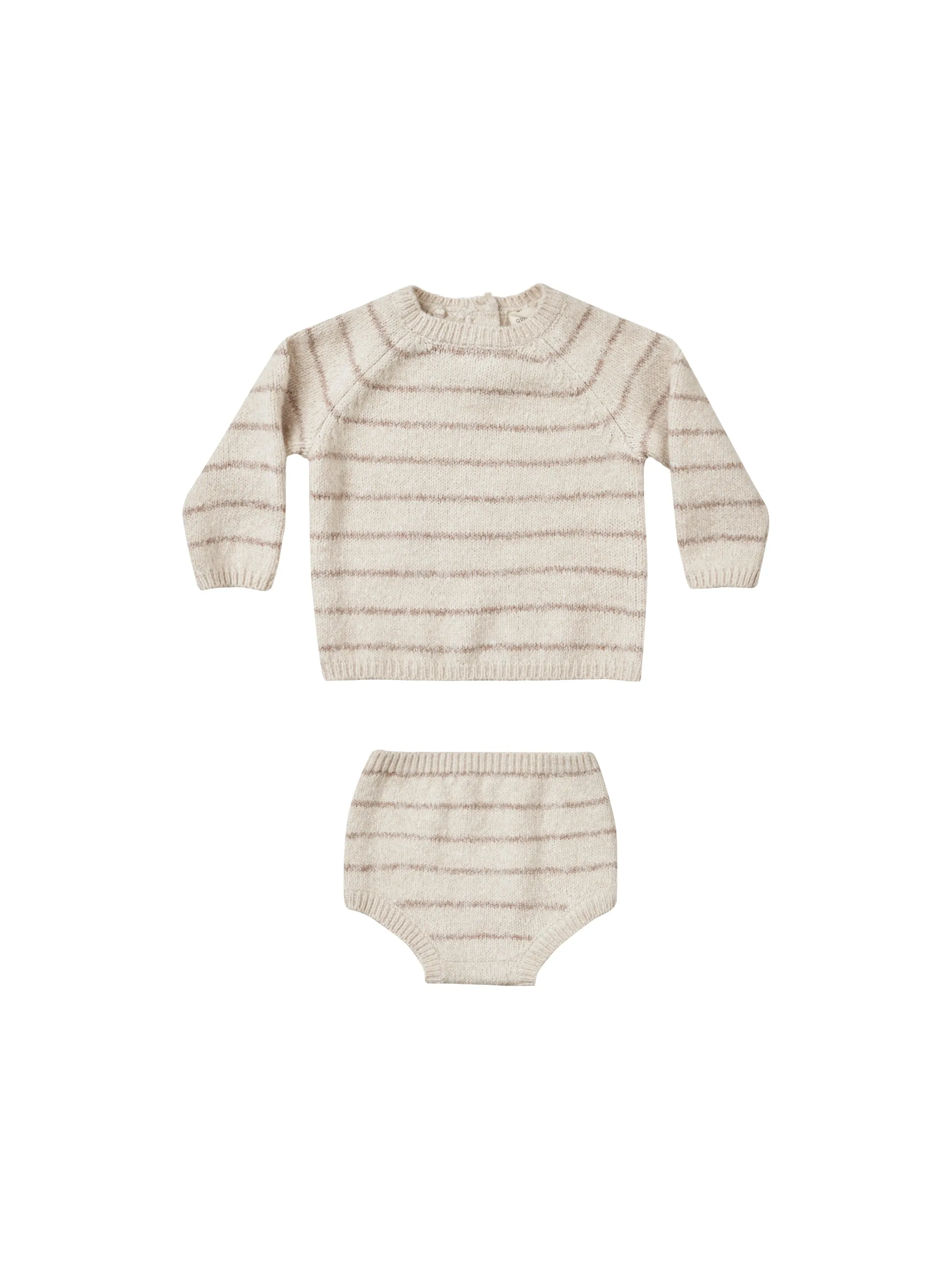 Bailey Knit Set | Heathered Oat Stripe