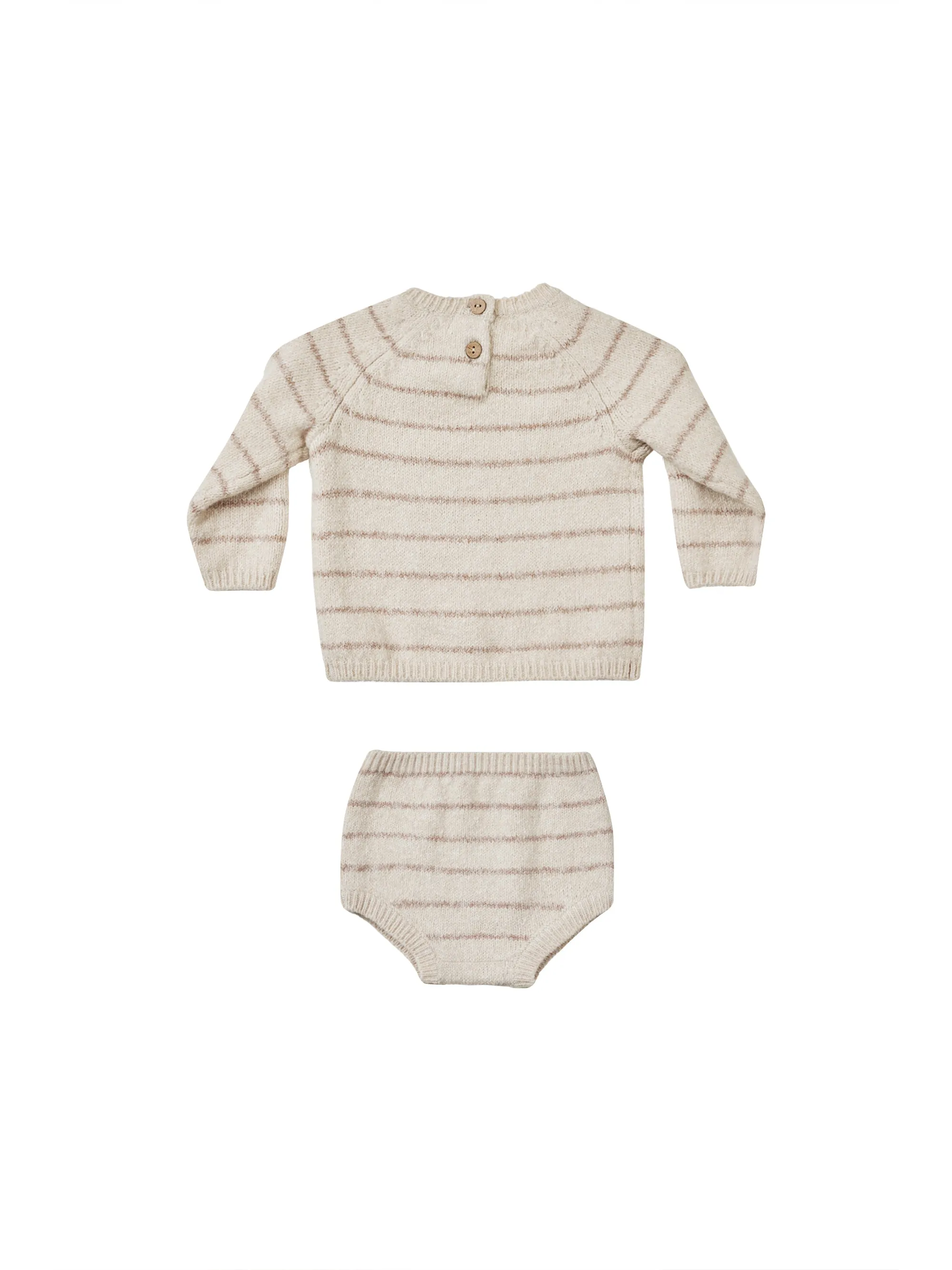 Bailey Knit Set | Heathered Oat Stripe