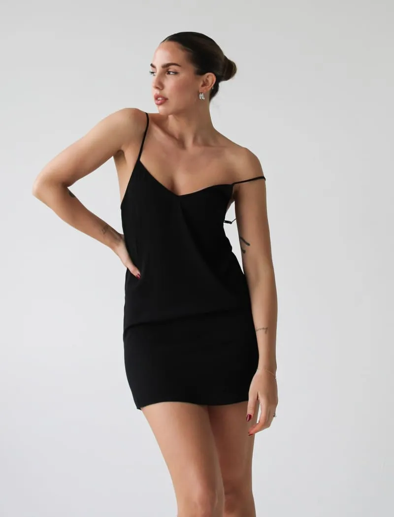 Barefoot Slip Dress | Black