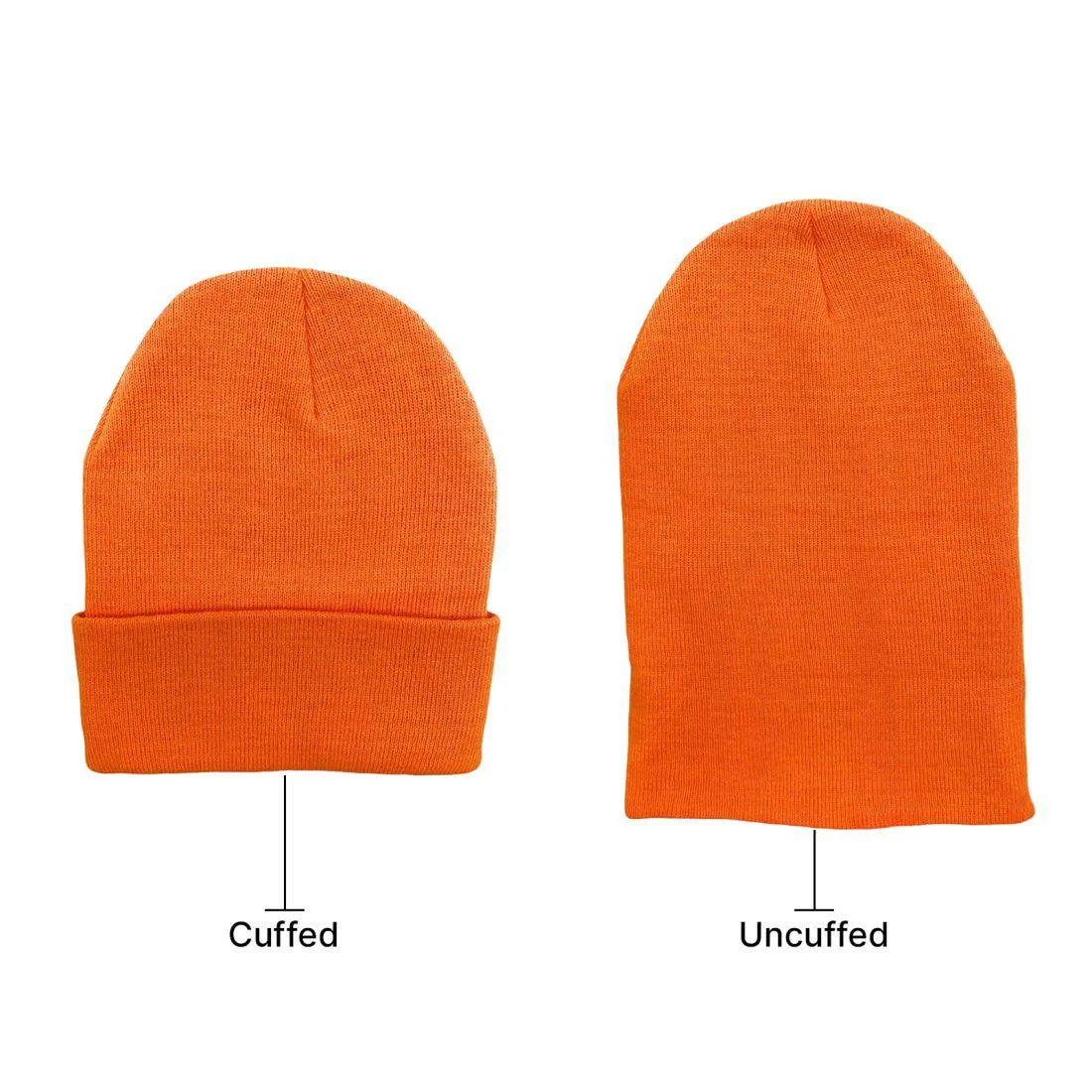 Beanies Caps Toboggan Cuffed Soft Knit in Bulk Multi-Color Plain Blank Wholesale