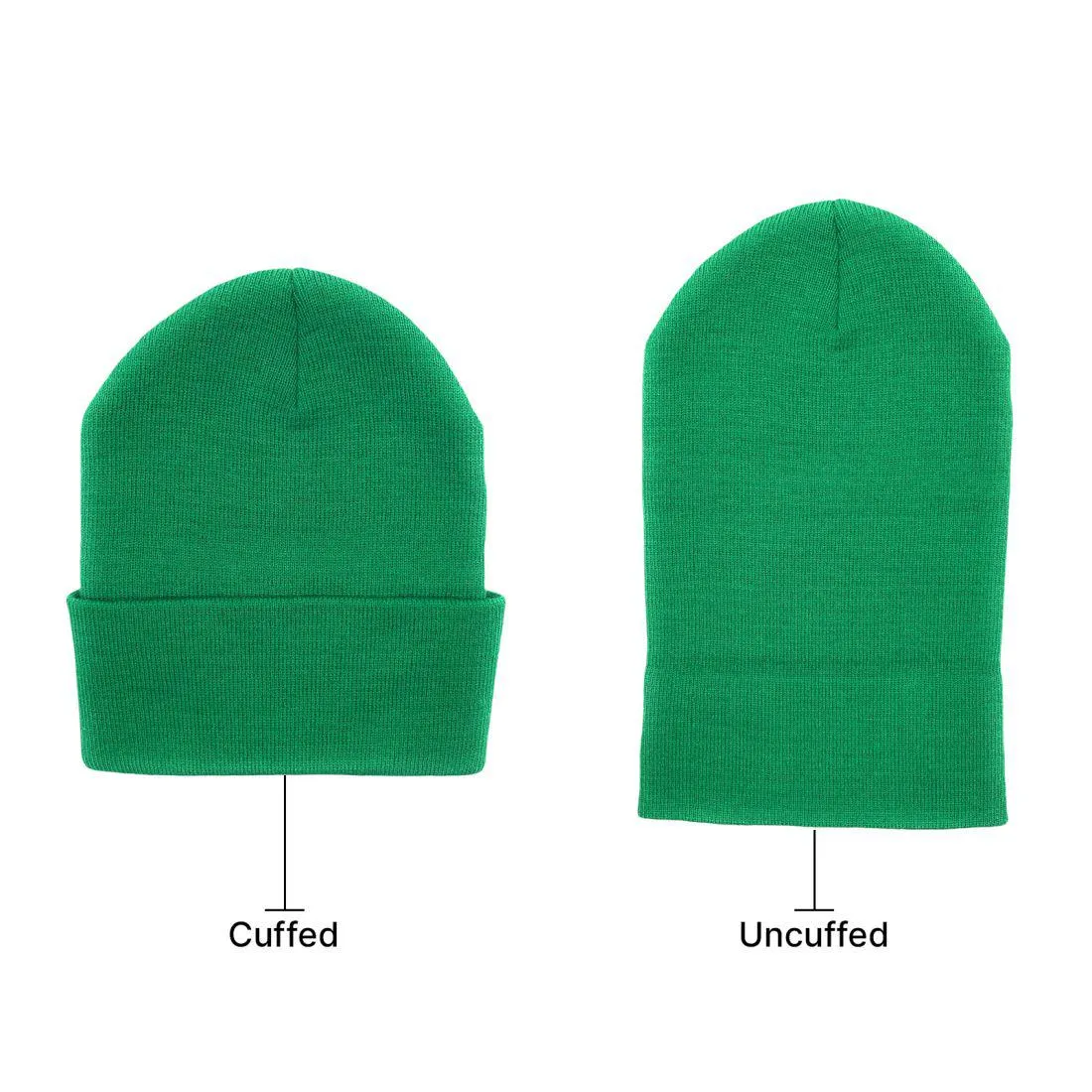 Beanies Caps Toboggan Cuffed Soft Knit in Bulk Multi-Color Plain Blank Wholesale