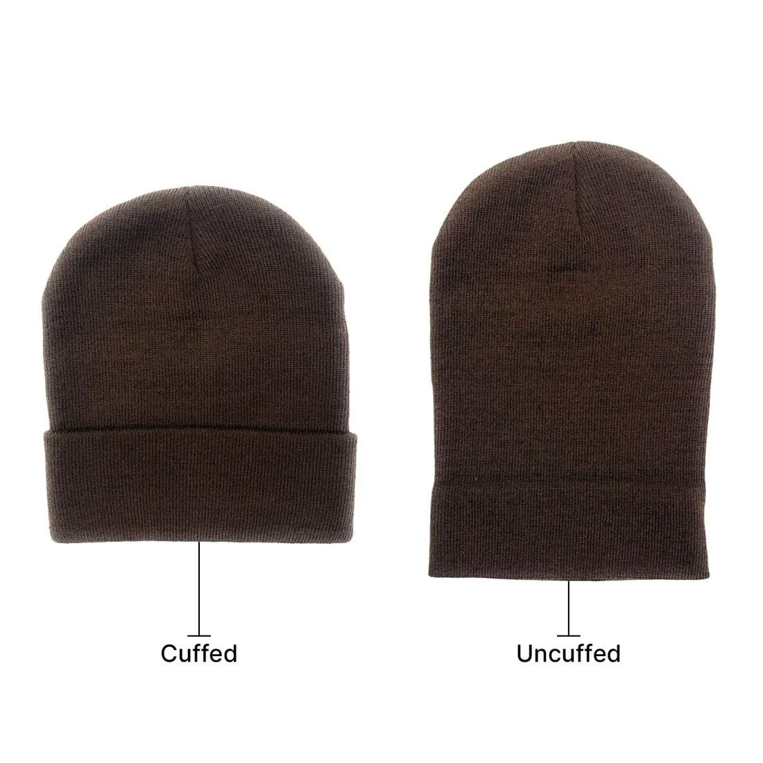 Beanies Caps Toboggan Cuffed Soft Knit in Bulk Multi-Color Plain Blank Wholesale