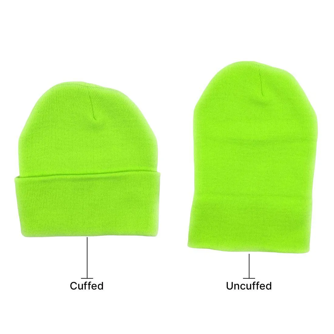 Beanies Caps Toboggan Cuffed Soft Knit in Bulk Multi-Color Plain Blank Wholesale