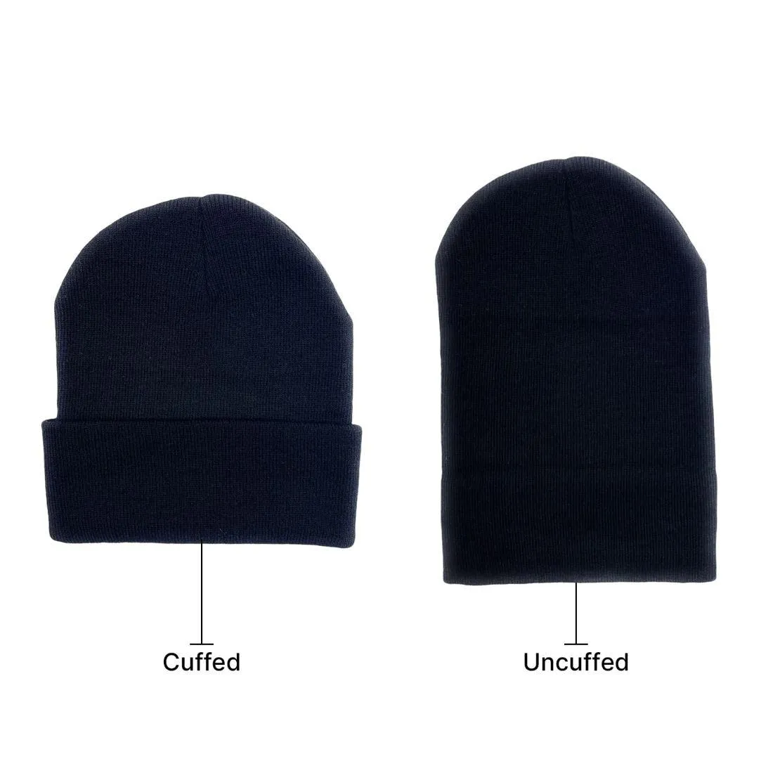 Beanies Caps Toboggan Cuffed Soft Knit in Bulk Multi-Color Plain Blank Wholesale