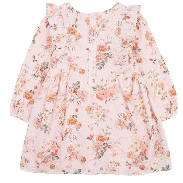 Bebe Dotti Print Smock Dress 3-7 Yrs