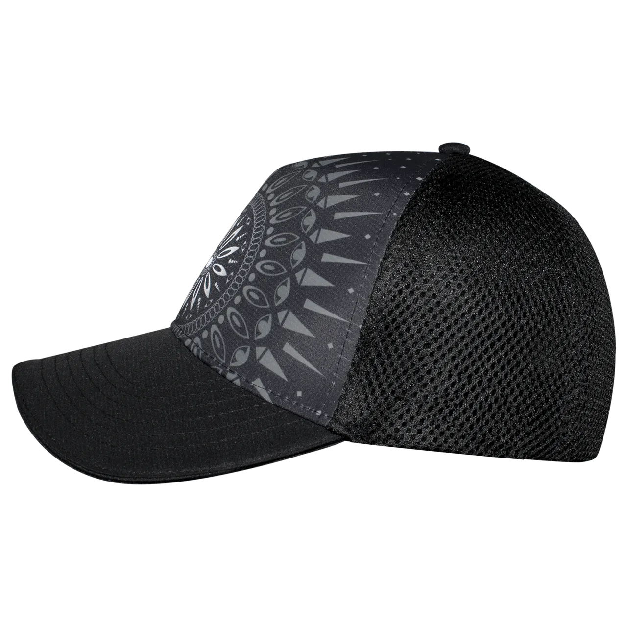 Black Haze 5 Panel Trucker Hat