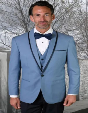 Blue Prom Suit - Blue Homecoming Outfits For Guys Steel Blue