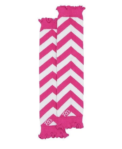 Blue Woven Bloomer   Pink Chevron Legwarmer Set