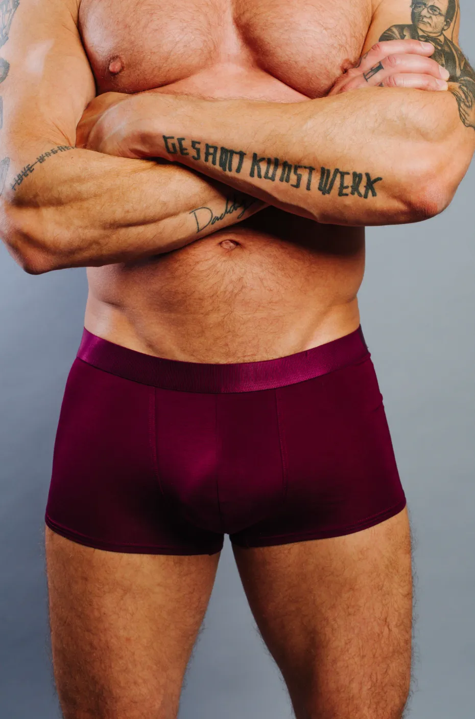 Boxer Trunk in Burgundy by CDLP