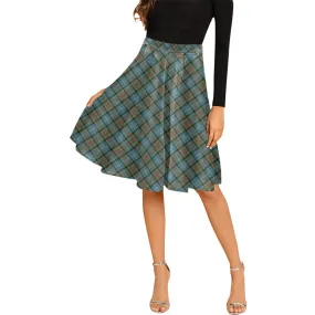 Brisbane Tartan Melete Pleated Midi Skirt