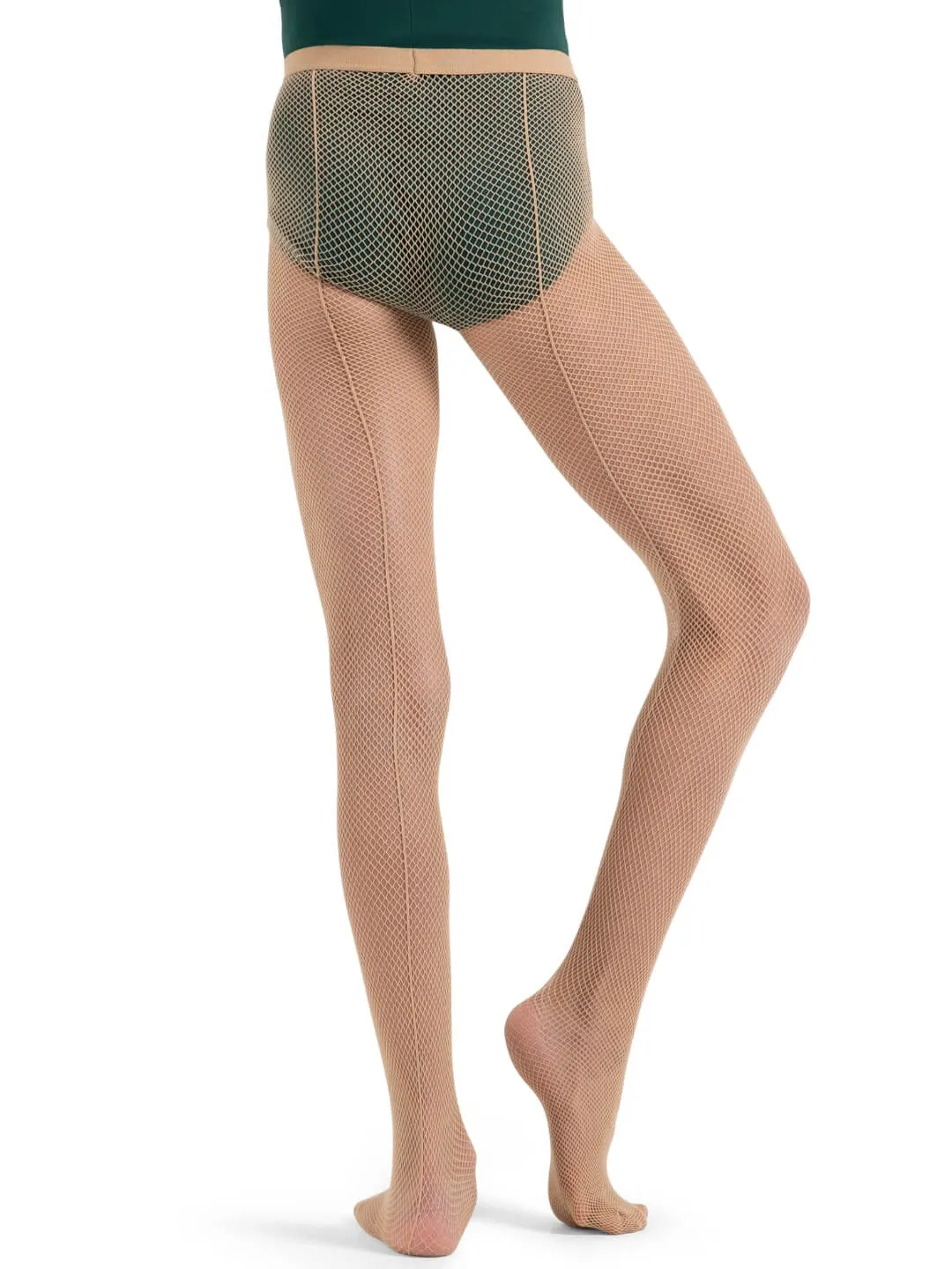 Capezio 3408C Children's Studio Basic Seamed Fishnet Tight