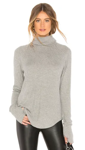 Chaser Thermal Raglan Turtleneck Grey