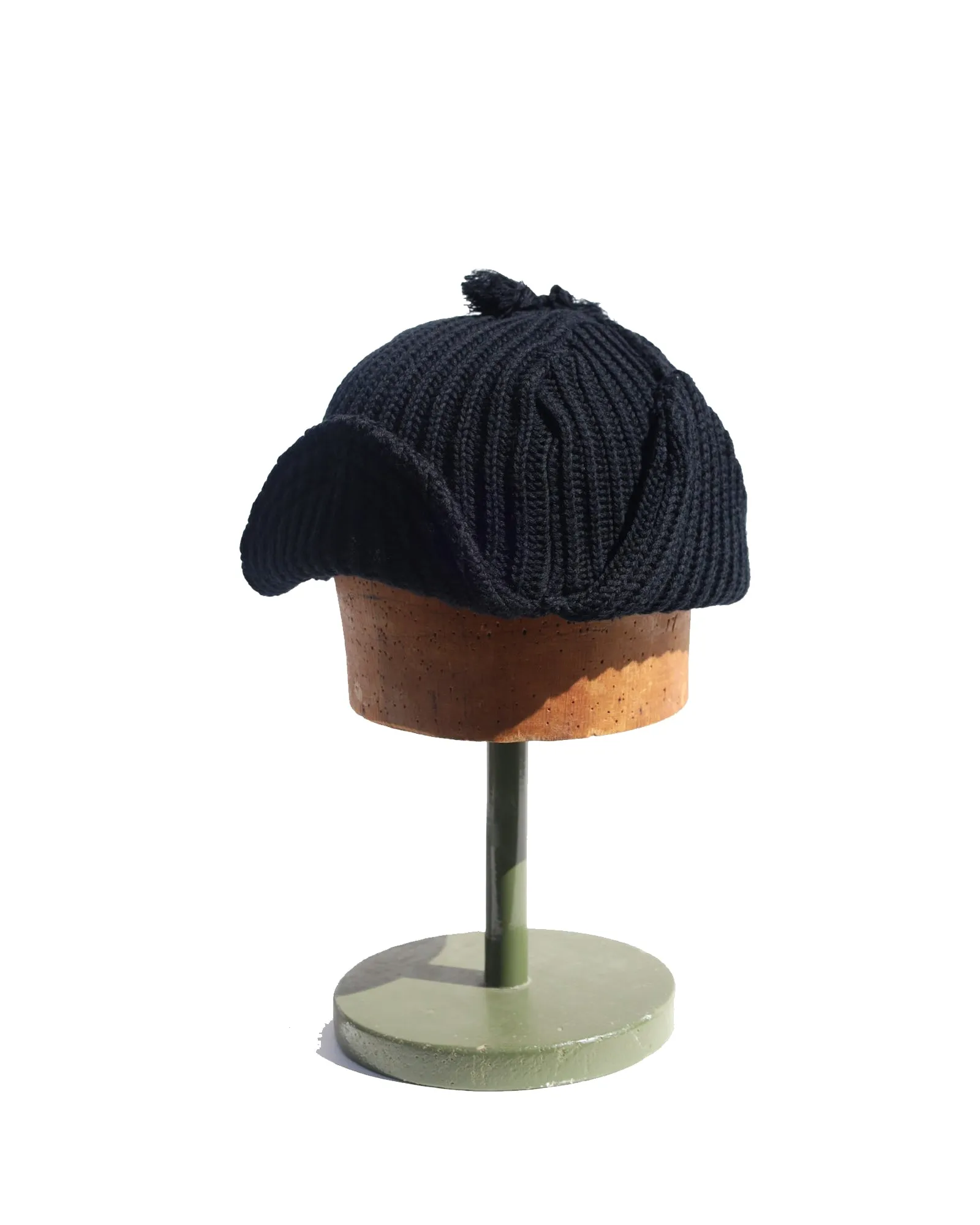 Chunky Knit Wool Flight Cap