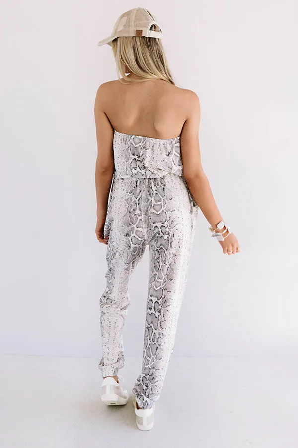 City Obsession Snake Print Jumpsuit