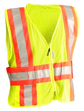 Class 2 Expandable Two-Tone Mesh Vest