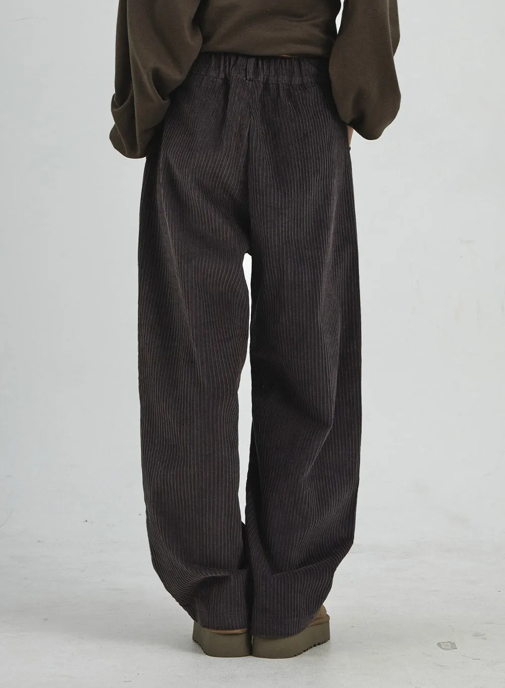 Corduroy Wide Pants CD07