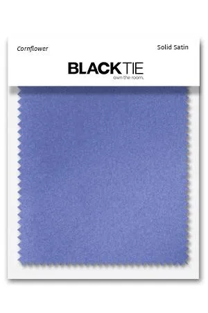 Cornflower Luxury Satin Fabric Swatch