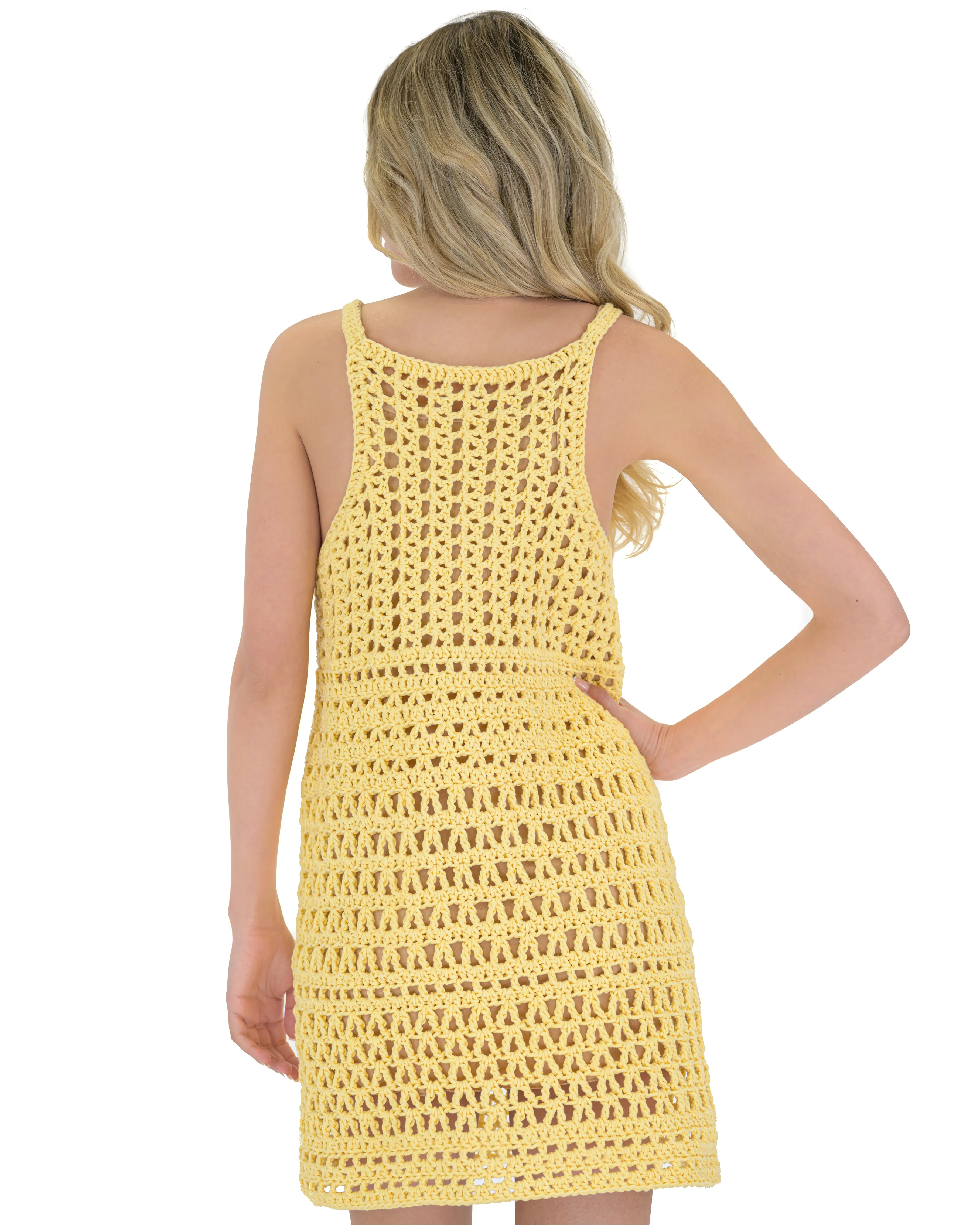 Crochet Halter Neck Dress