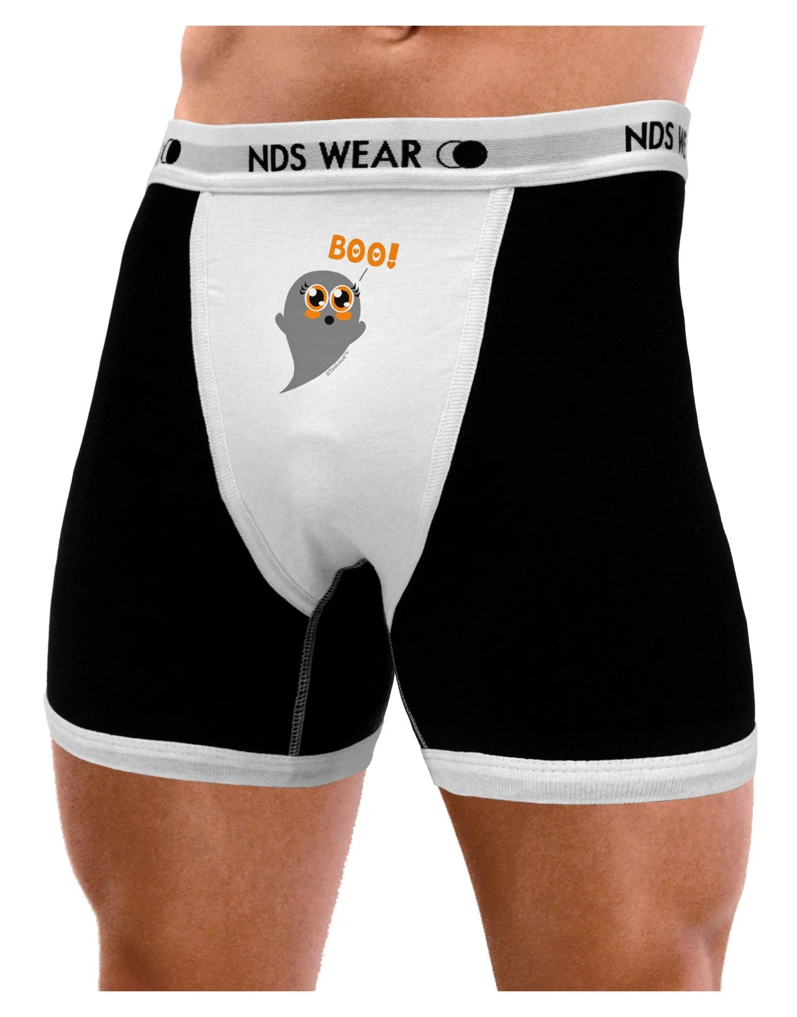 Cute Boo Ghost Mens Boxer Brief Underwear