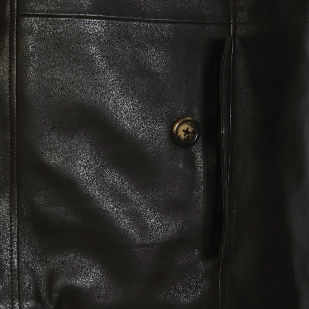 Dark Brown Furr Collar & Sleeves Leather Jacket By Brune & Bareskin