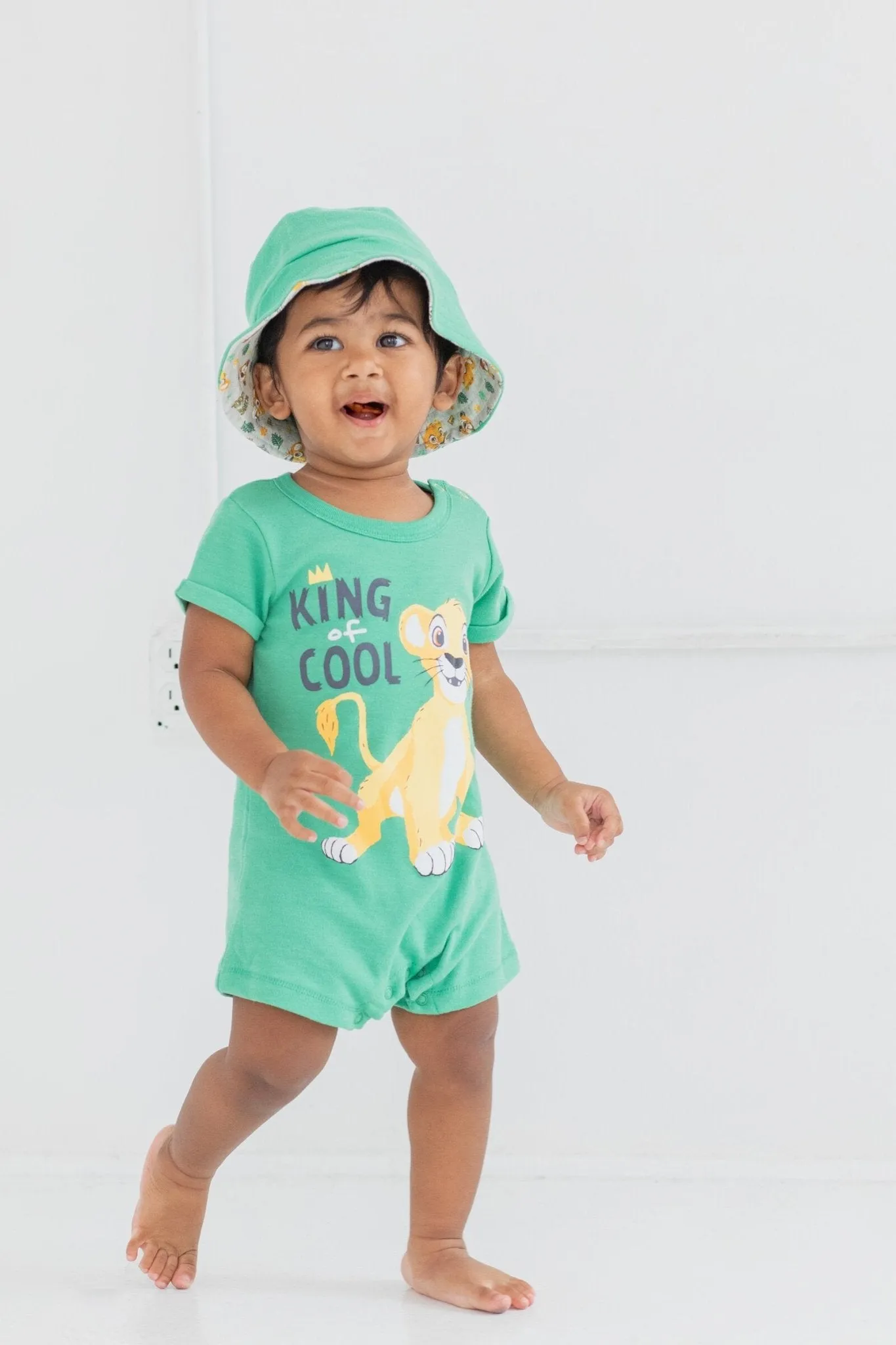 Disney Lion King Simba Romper and Bucket Sun Hat