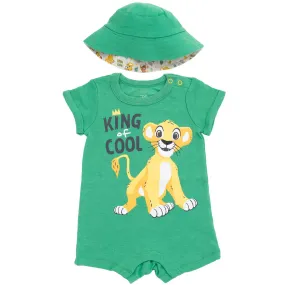 Disney Lion King Simba Romper and Bucket Sun Hat