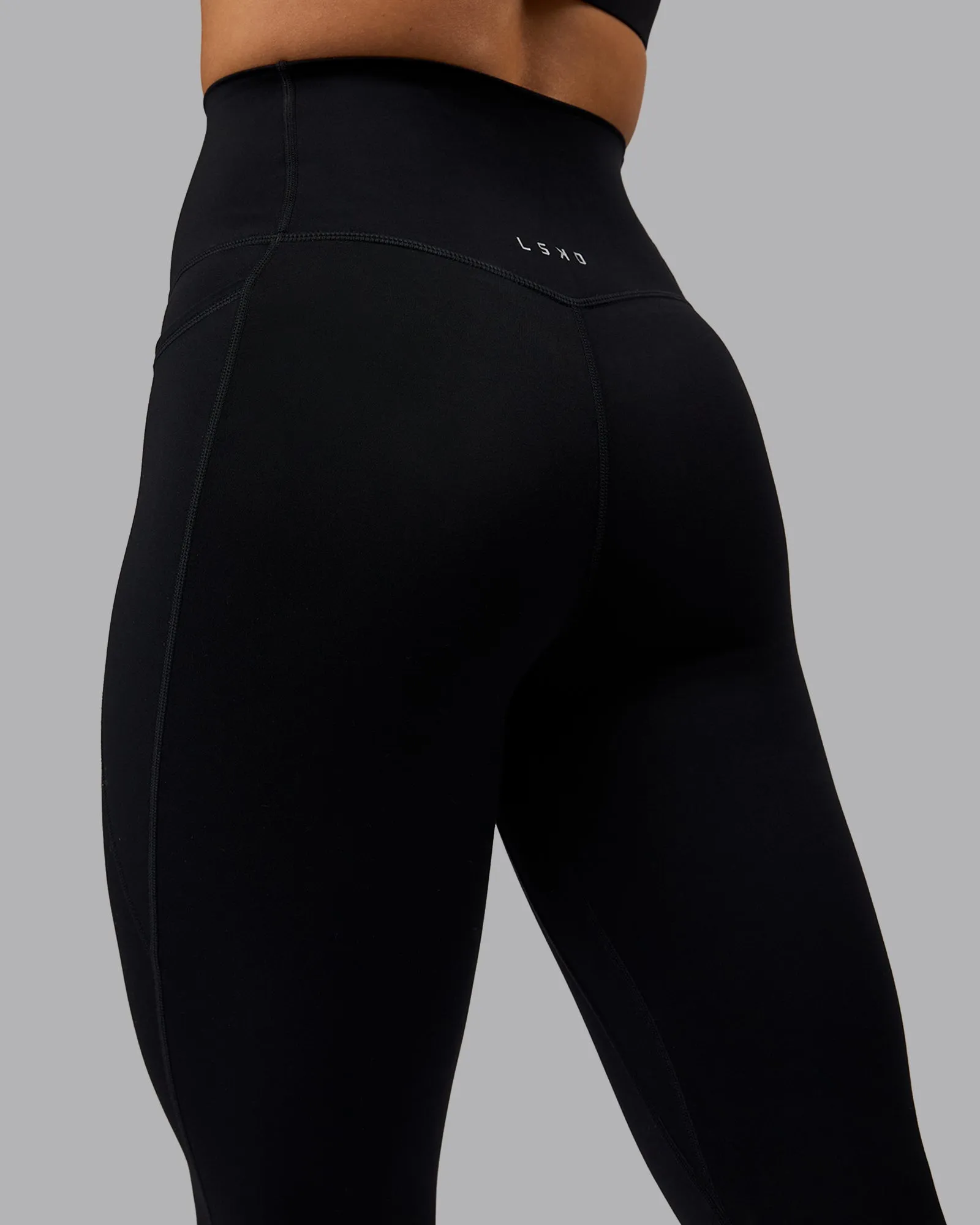 Elixir 3/4 Leggings With Pockets - Black