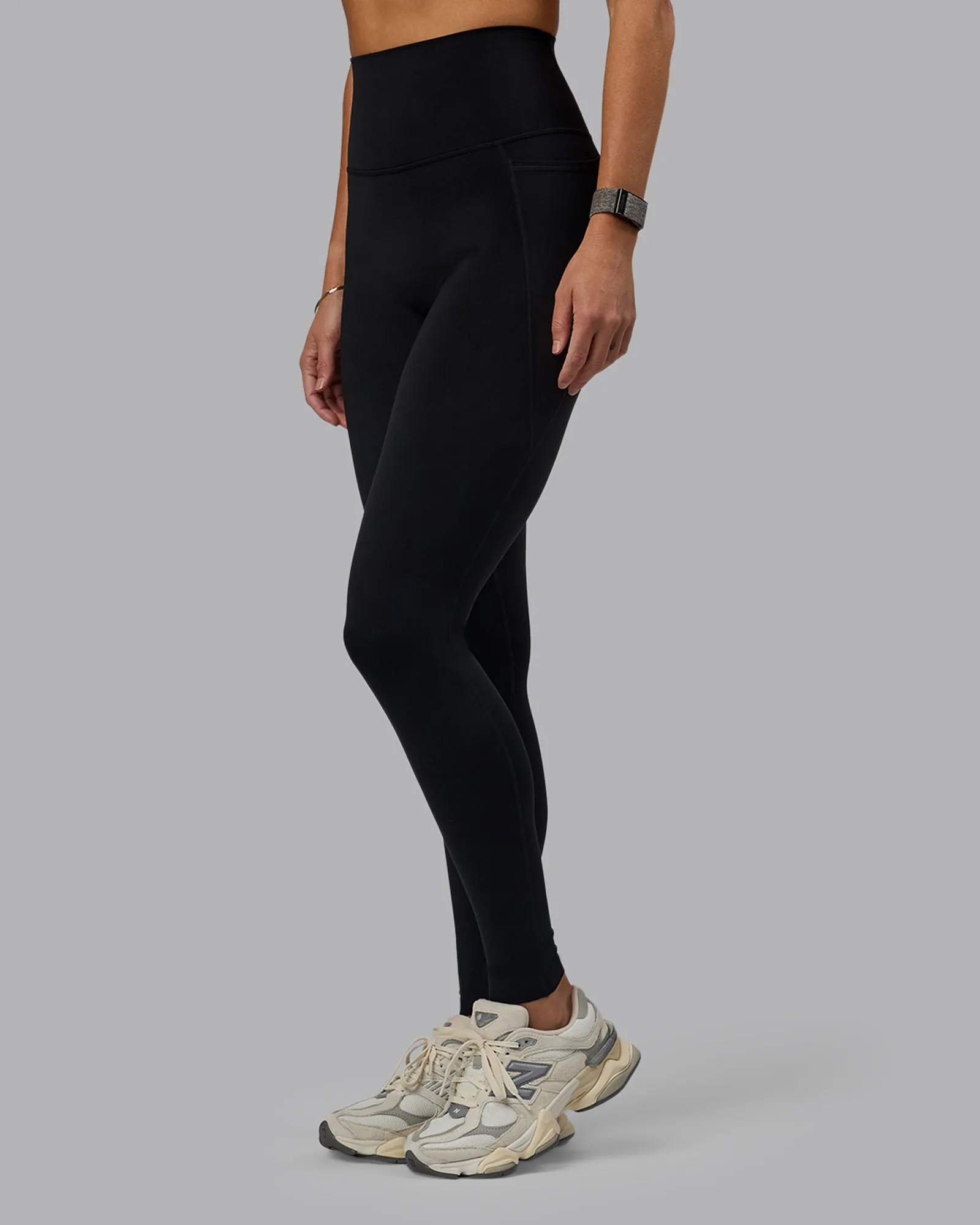 Elixir X-Long Leggings With Pockets - Black