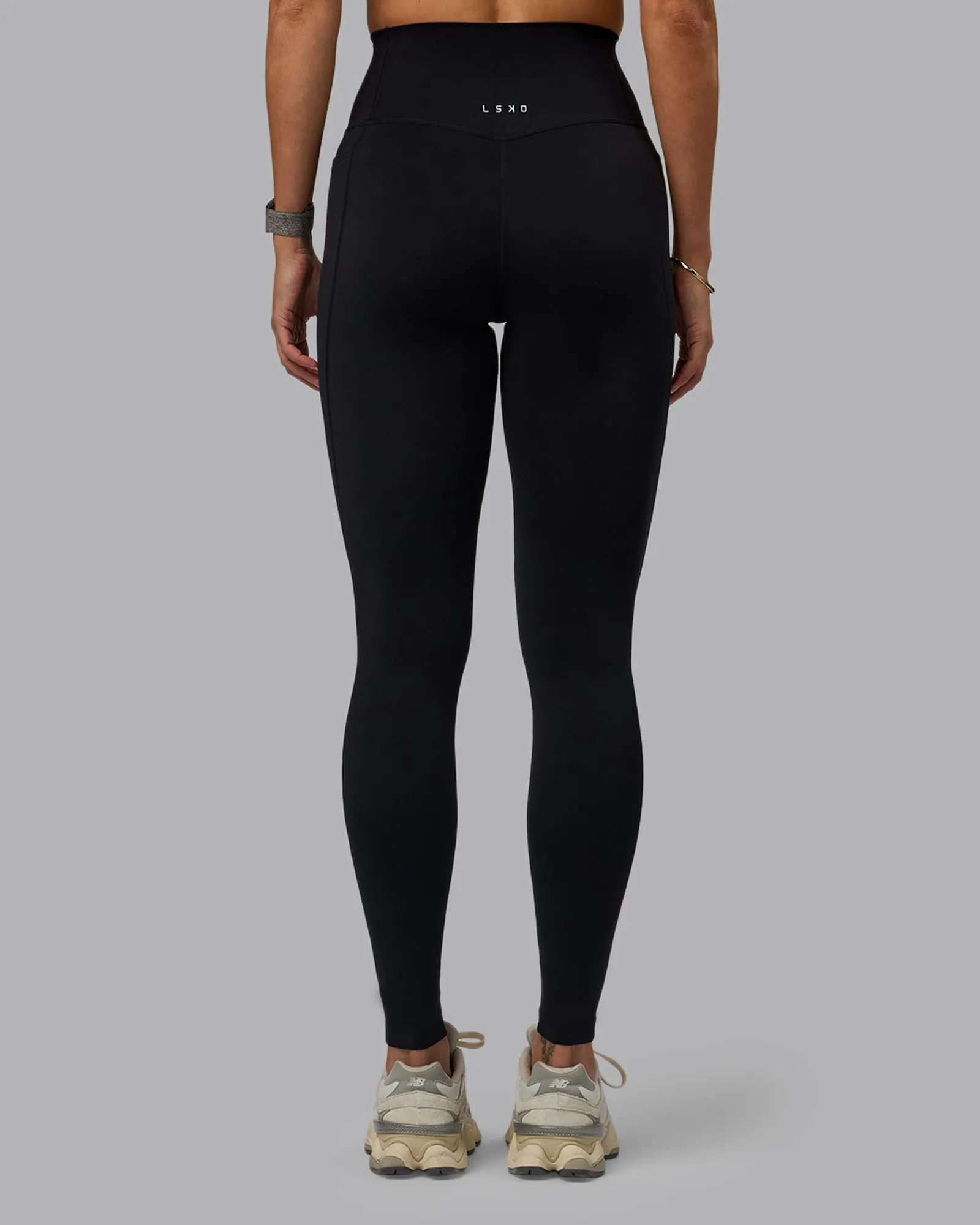 Elixir X-Long Leggings With Pockets - Black