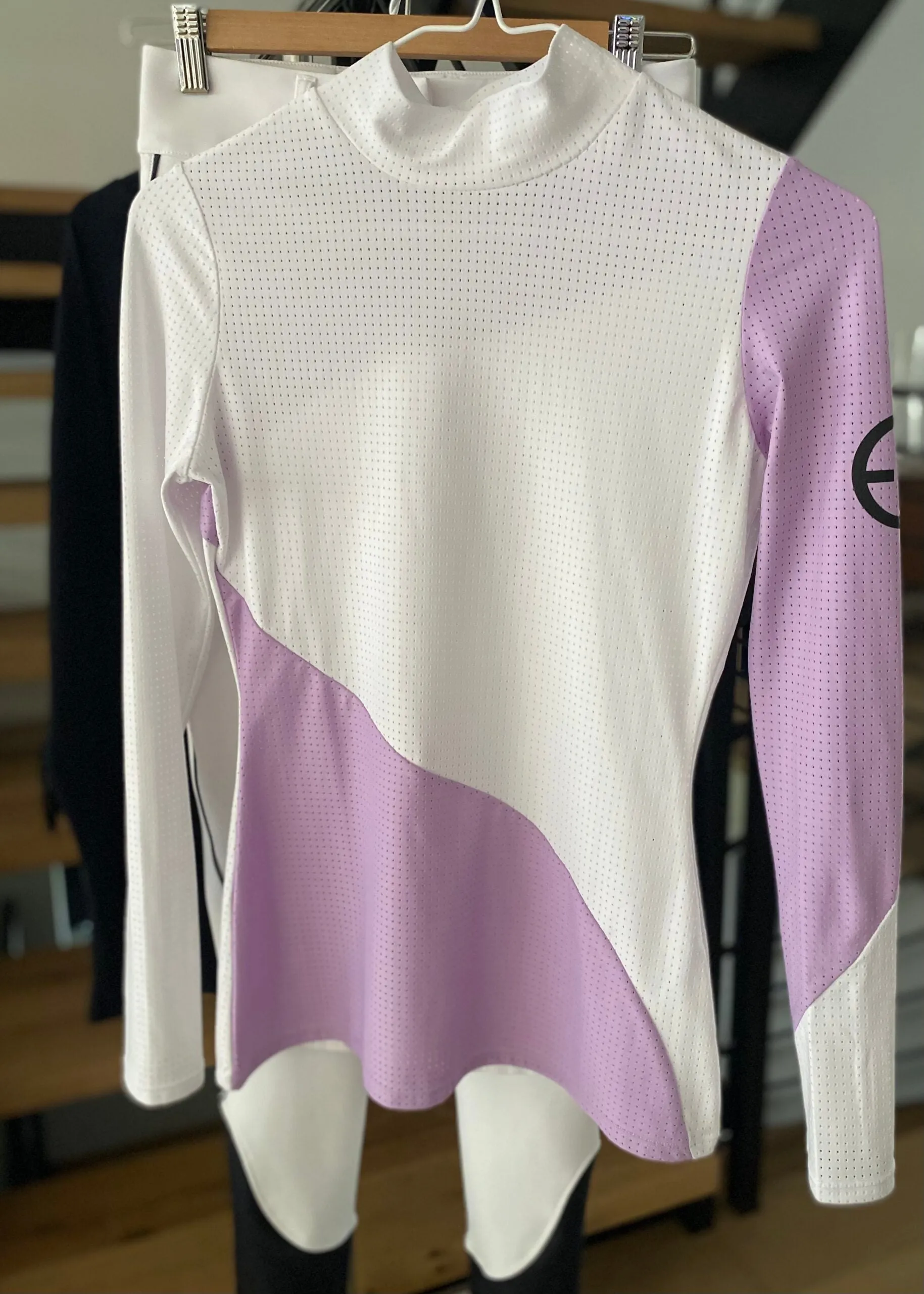 EquestrianClub- Bella Turtleneck Lilac & White