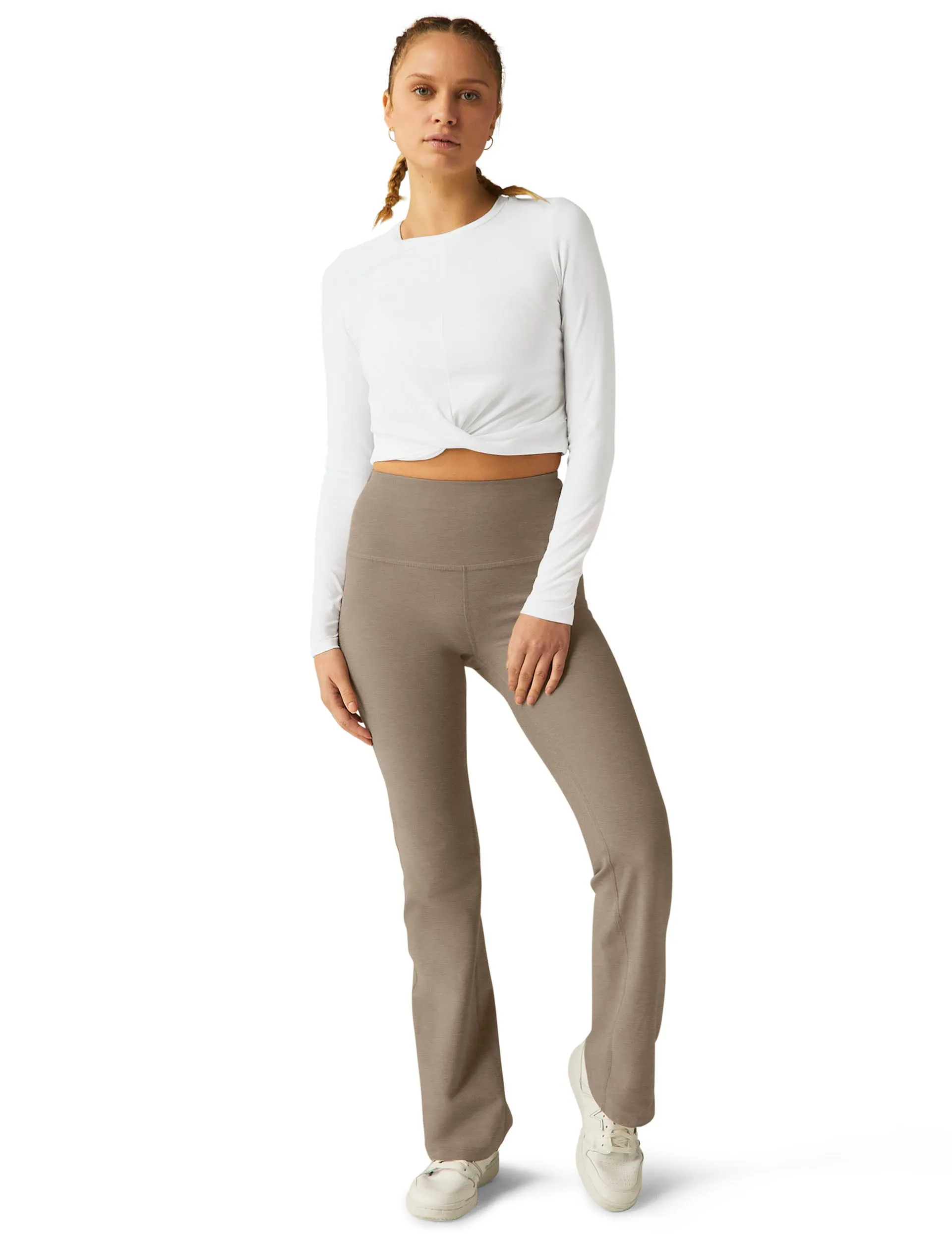 Featherweight Center Stage Cropped Pullover - Cloud White