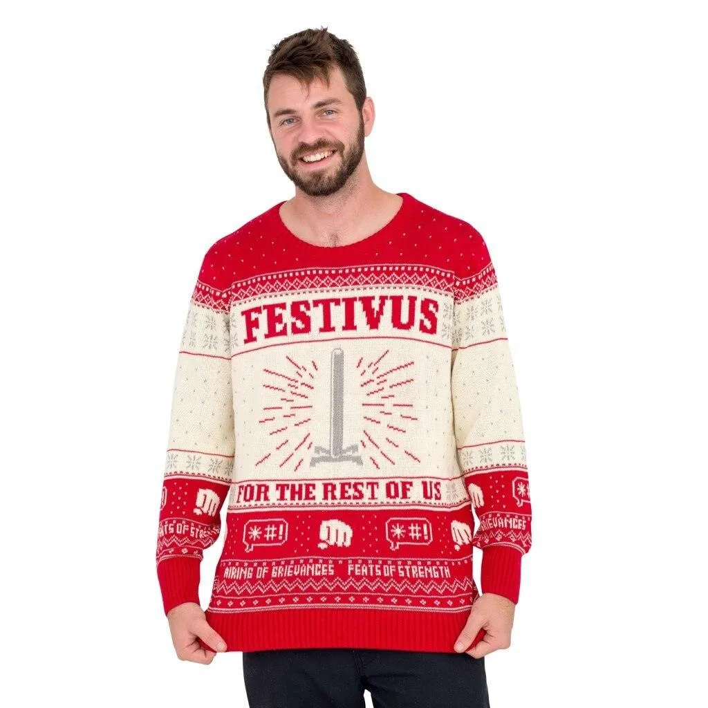 Festivus For The Rest Of Us Pole Ugly Christmas Xmas Sweater