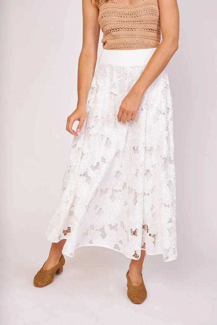 Fleuve cutwork Skirt