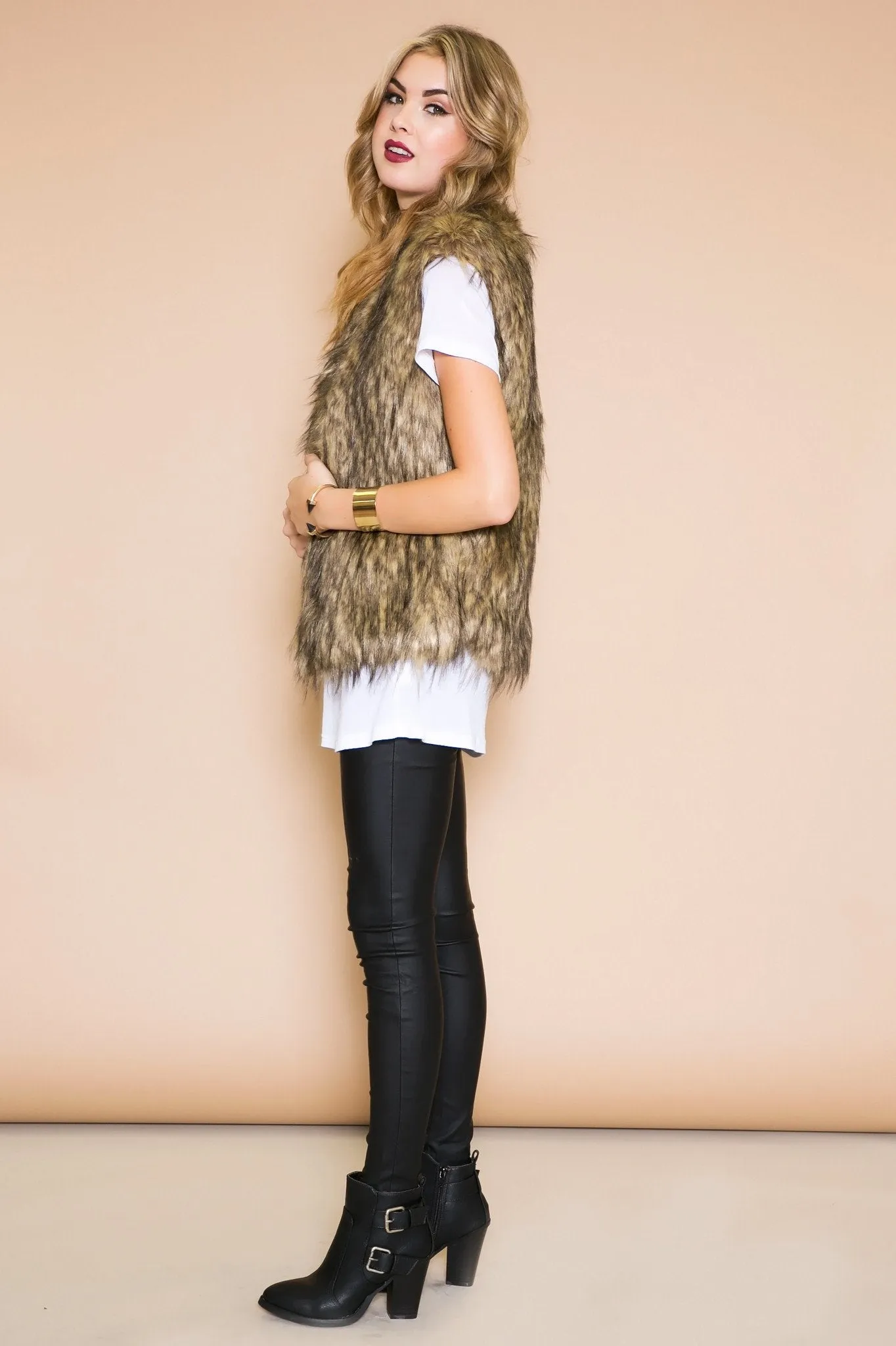 Hasten Faux Fur Vest