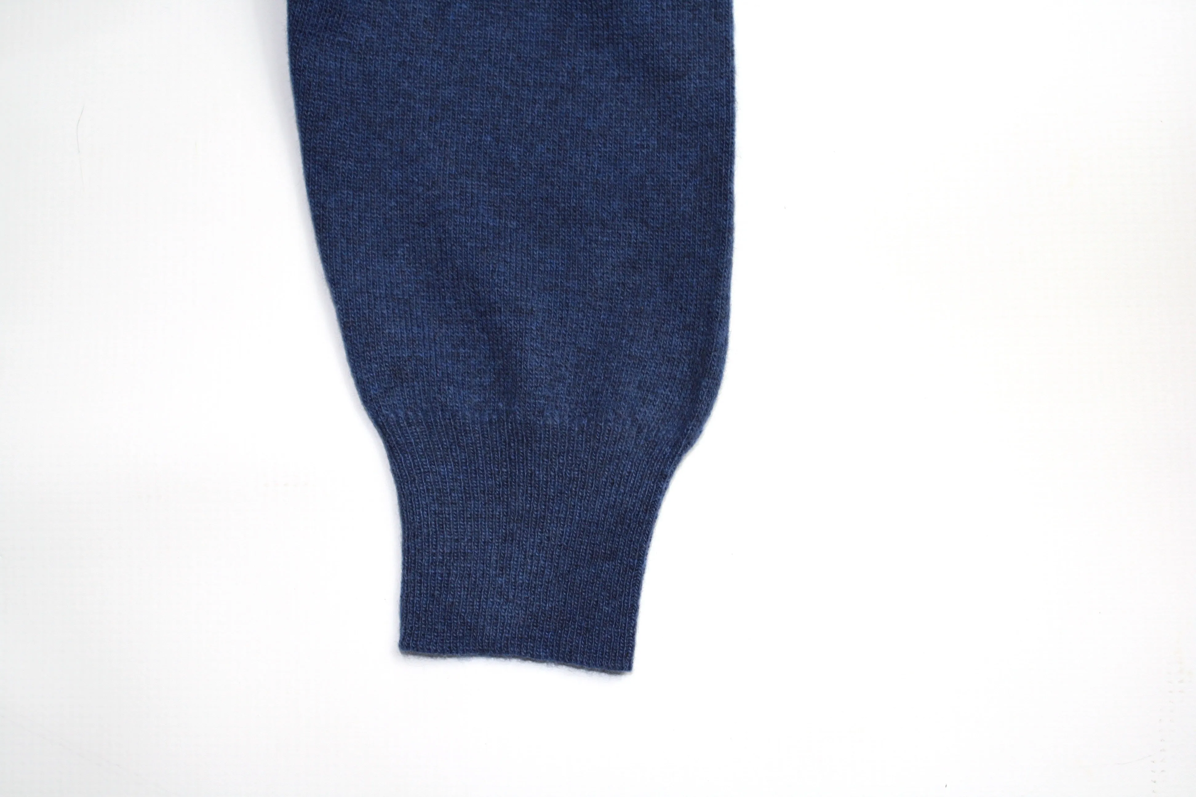 Heather Blue Italian Cashmere / Extra Fine Merino Roll Neck by 40 Colori Italy